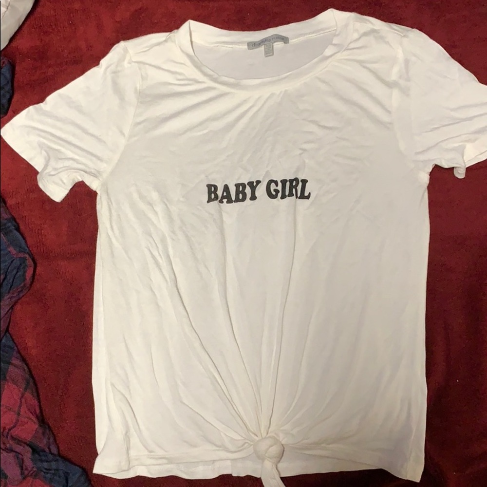 Never worn white babygirl shirt
